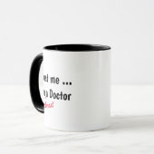 ほぼ医師 Mug - メディカルダジャレ マグカップ (正面左)