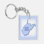 ほぼ天国ウェストバージニア州のプライドキーチェーン キーホルダー (正面左)