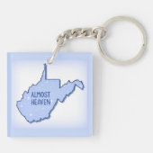 ほぼ天国ウェストバージニア州のプライドキーチェーン キーホルダー (裏面)