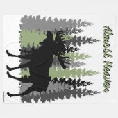 ほぼ天国素朴ムースフリースブランケット フリースブランケット (正面(横))