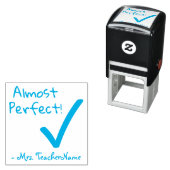 「ほぼ完璧だ!」 学校先生スタンプ セルフインキングスタンプ (インサイチュ)