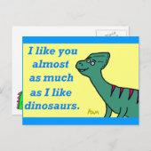 「ほぼ恐竜と同じ」はがき ポストカード (正面/裏面)