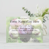 ほぼ熟した-ブルーベリー 招待状 (スタンド正面)