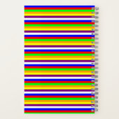 ほぼ虹ストライプのの ノートブック (裏面)