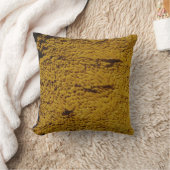 ほぼ黄無地の色:きのこ黄色の枕 クッション (ブランケット)