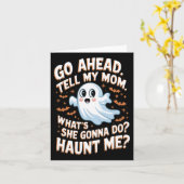 ほら、言ってみろよ、母に。何ができるんだ？俺を呪うのか？ カード (黄色い花)