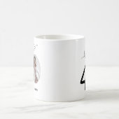 「ほら、40だね」おしゃれな40歳の誕生日 コーヒーマグカップ (中央)