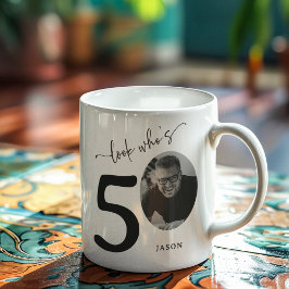 「ほら、50歳だね」おしゃれな50歳の誕生日 コーヒーマグカップ