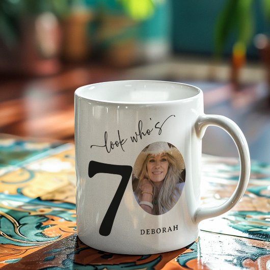 「ほら、70だね」おしゃれな70歳の誕生日 コーヒーマグカップ