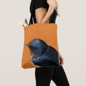 ほろ苦いオレンジのツバメのトートバック トートバッグ (クローズアップ)