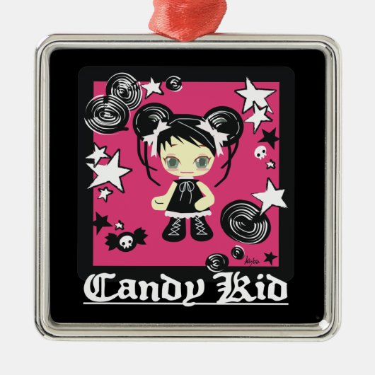 ほろ苦いリリーのゴシックのオーナメント メタルオーナメント (正面)