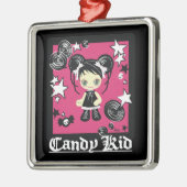 ほろ苦いリリーのゴシックのオーナメント メタルオーナメント (左)