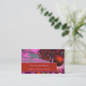 ほろ苦い意見、青銅色のラズベリーのカエデの木 名刺 (スタンド正面)