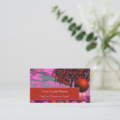 ほろ苦い意見、青銅色のラズベリーのカエデの木 名刺 (スタンド正面)