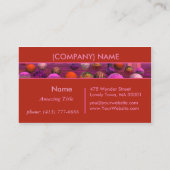 ほろ苦い意見、青銅色のラズベリーのカエデの木 名刺 (裏面)