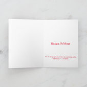 ほろ苦い--カロライナミソサザイ。 休日カード シーズンカード (内部)