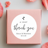 ほんとうにありがとうミニマル結婚主義者の好意 ラウンドシール