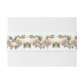 ほんのりとしたアイボリーの桃色のバラ 招待状ベリーバンド (裏面例)