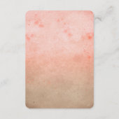 ほんのりとした水彩のイルミネーション ウェディング RSVP (裏面)