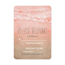 ほんのりとした水彩のイルミネーション ウェディング RSVP