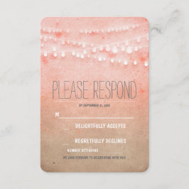 ほんのりとした水彩のイルミネーション ウェディング RSVP