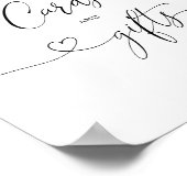 ほんのりとした花のカードとギフトのポスター ポスター (角)