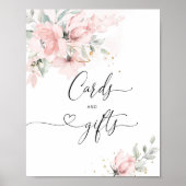ほんのりとした花のカードとギフトのポスター ポスター (正面)