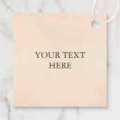 ほんのりアプリコット ウォーターカラー ブライダルシャワー ギフトタグ フェイバータグ (裏面)