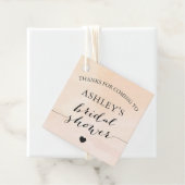 ほんのりアプリコット ウォーターカラー ブライダルシャワー ギフトタグ フェイバータグ (インサイチュ)