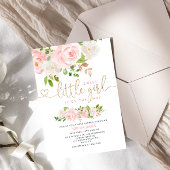 ほんのりゴールドのベビーシャワー招待状 招待状