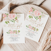 ほんのりゴールドのベビーシャワー招待状 招待状