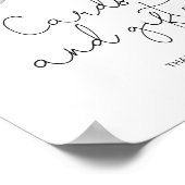 ほんのりネイビー フラワー カード＆ギフト ポスター (角)