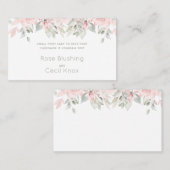 ほんのりバラ2 ウェディング 自分でカスタマイズ 名刺 (正面/裏面)