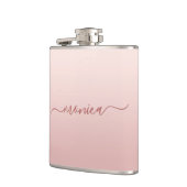 ほんのりピンクのオンブレエレガントシグネチャー フラスク (左)