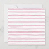 ほんのりピンクのカボチャは2歳の誕生日フラワー 招待状 (裏面)