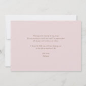 ほんのりピンクのガーデンローズ ボタニカル 卒業 サンキューカード (裏面)