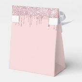 ほんのりピンクのグリッターが垂れるビジネスロゴ フェイバーボックス (裏面サイド)