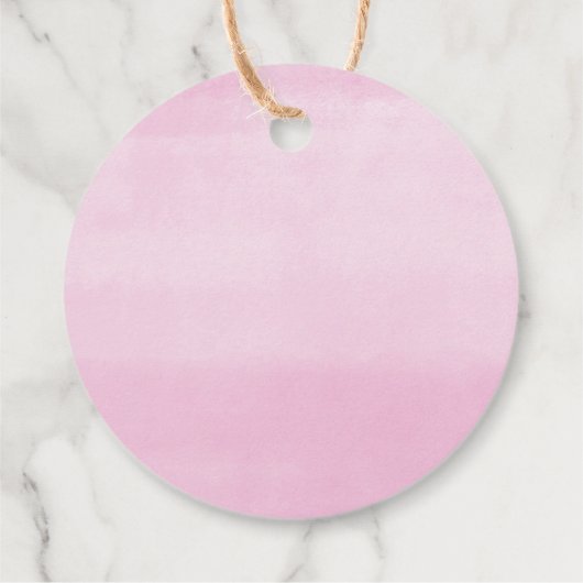 ほんのりピンクのグリーン 夏 春の花 フェイバータグ (裏面)