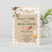 ほんのりピンクのバブルピクニック招待状 招待状 (スタンド正面)