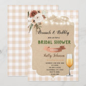 ほんのりピンクのバブルピクニック招待状 招待状 (正面/裏面)