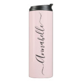 ほんのりピンクの名前入りカスタムアイテム タンブラー (回転左)