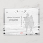 ほんのりピンクの地図, 任意の目的地 セーブ・ザ・デート ポストカード (裏面)