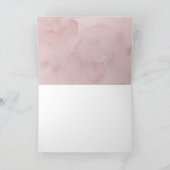 ほんのりピンクの水彩 ワインボトル ブライダルシャワー サンキューカード (内部)