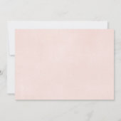 ほんのりピンクの白い花の女の子 洗礼 堅信礼 招待状 (裏面)