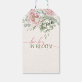 ほんのりピンクの花のベイビー イン ブルーム ギフトタグ (裏面)