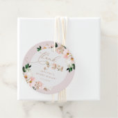 ほんのりピンクの花の野生の花のブライダル感謝 フェイバータグ (インサイチュ)