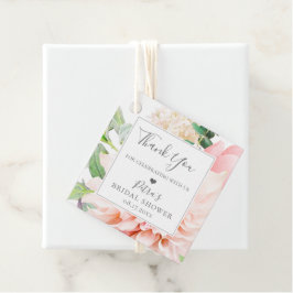 ほんのりピンクの花束 サンクス フェイバータグ