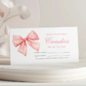 ほんのりピンクの蝶ネクタイ ハニー ハウ メニー キャンディーズ シャワー ゲーム カード