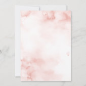 ほんのりピンクの4月のシャワーが5月の花をもたらす傘 招待状 (裏面)