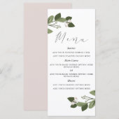 ほんのり色づく若枝 メニューカード メニュー (正面/裏面)